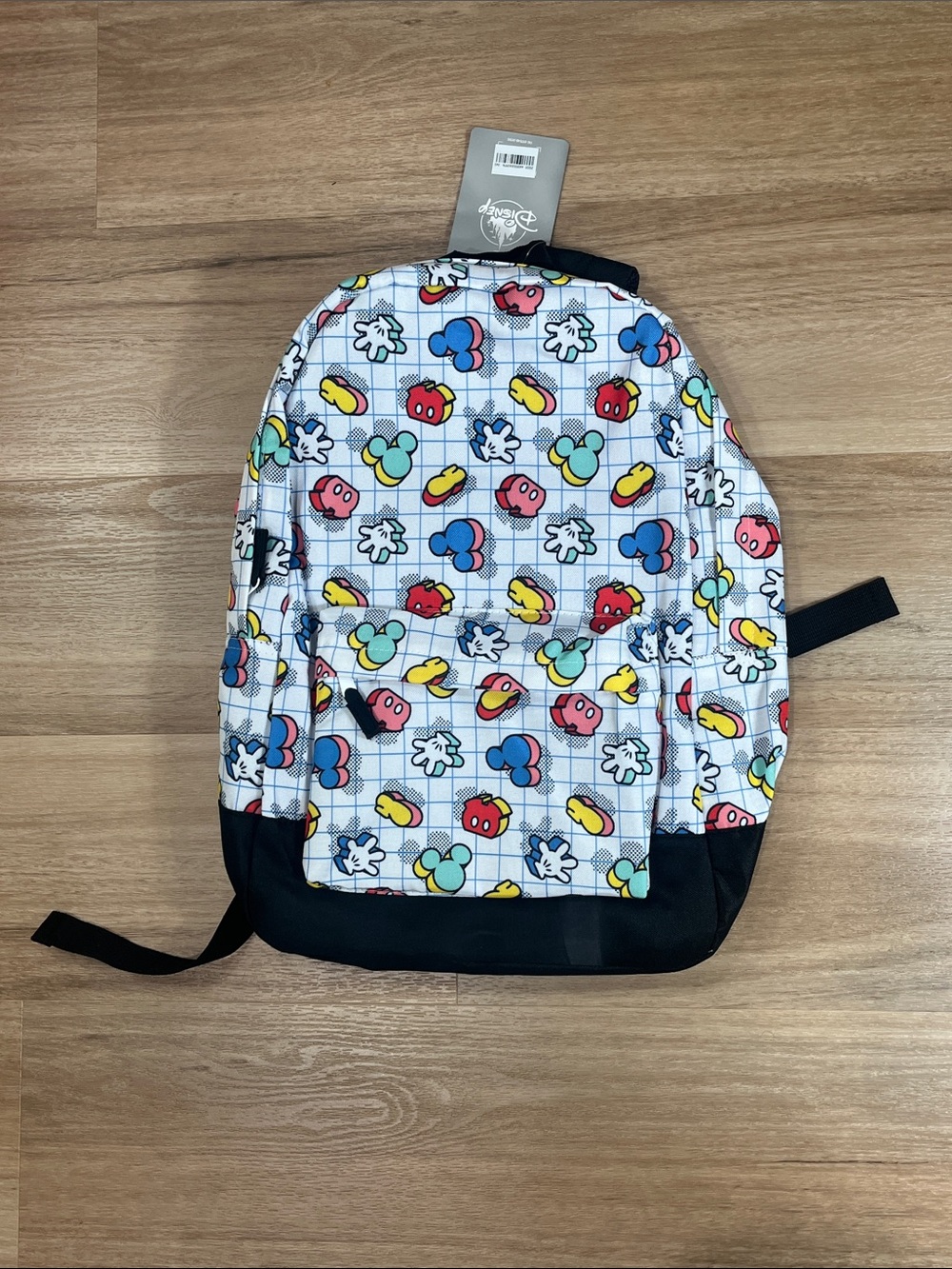 NWT Disney Store Mickey Mouse "Best of Mickey" Grid Backpack
